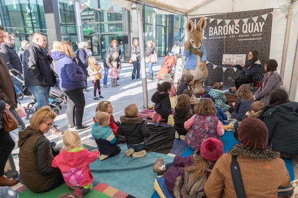Peter Rabbit visits Northwich - So Counties