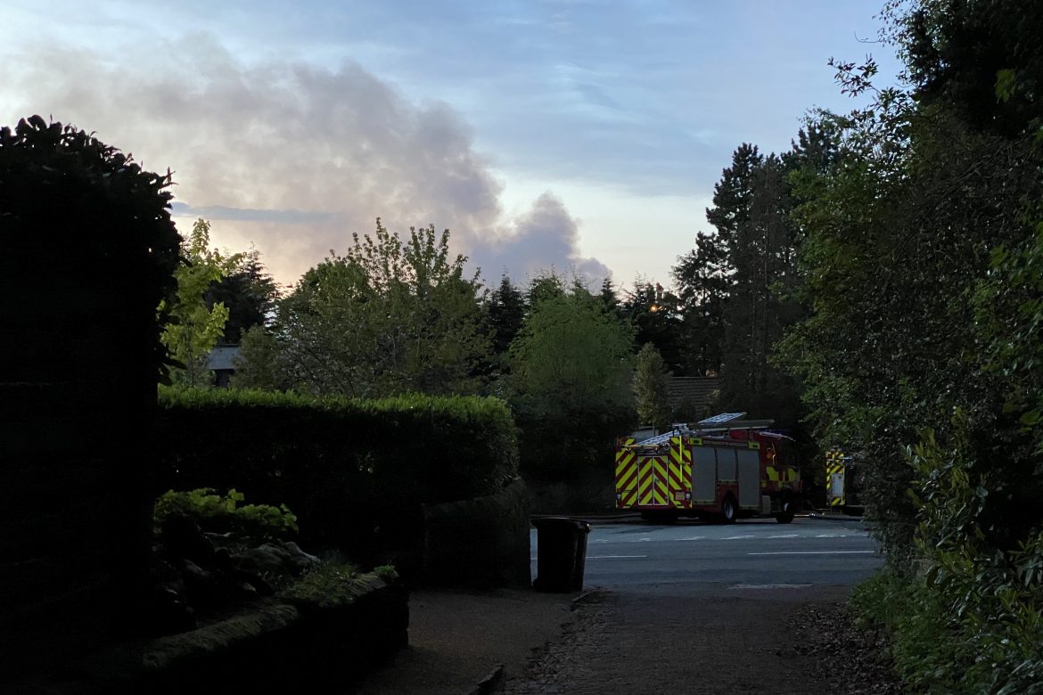 Fire crews attend large house fire in Alderley Edge So Counties