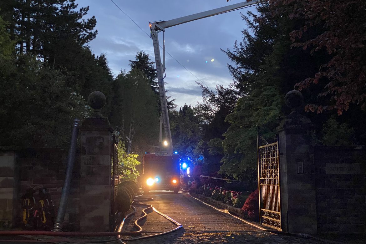 Fire crews attend large house fire in Alderley Edge So Counties