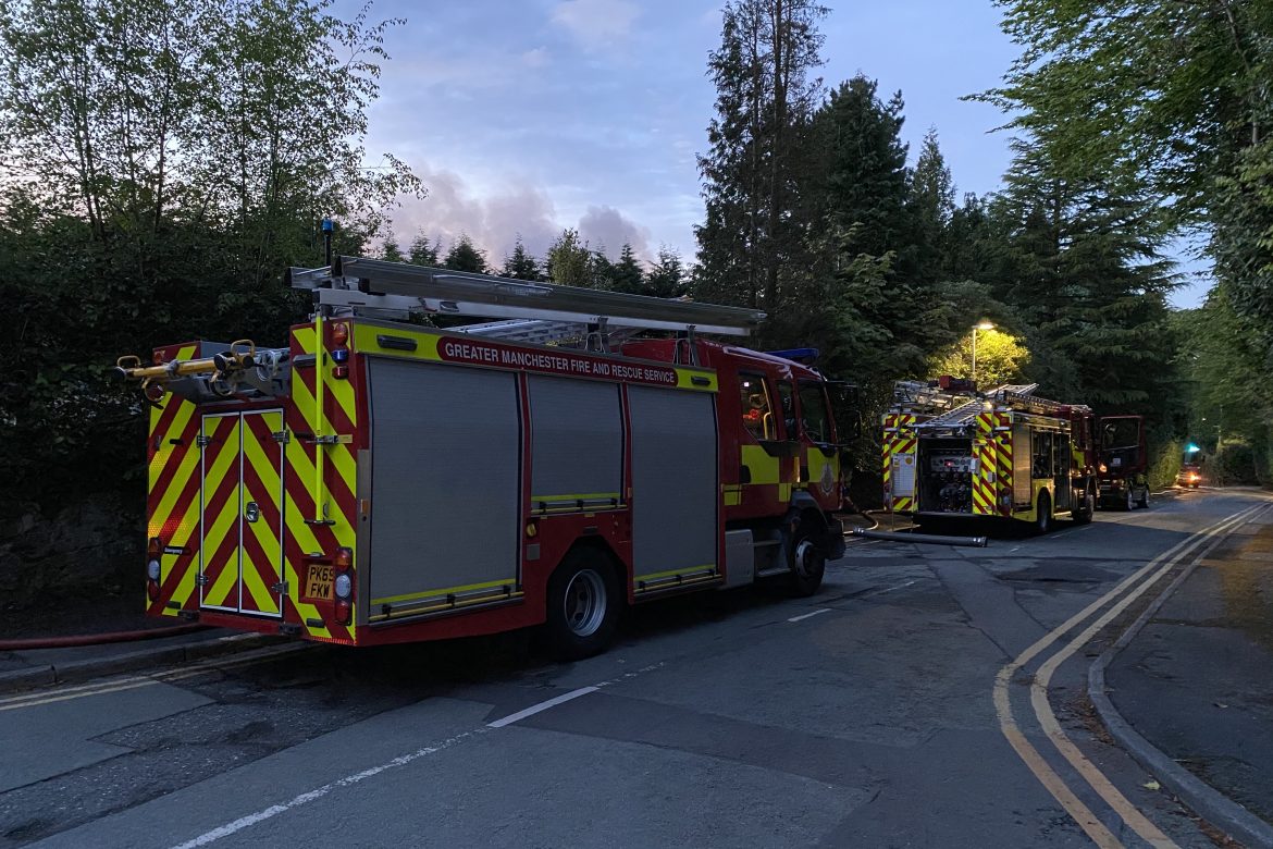 Fire crews attend large house fire in Alderley Edge So Counties