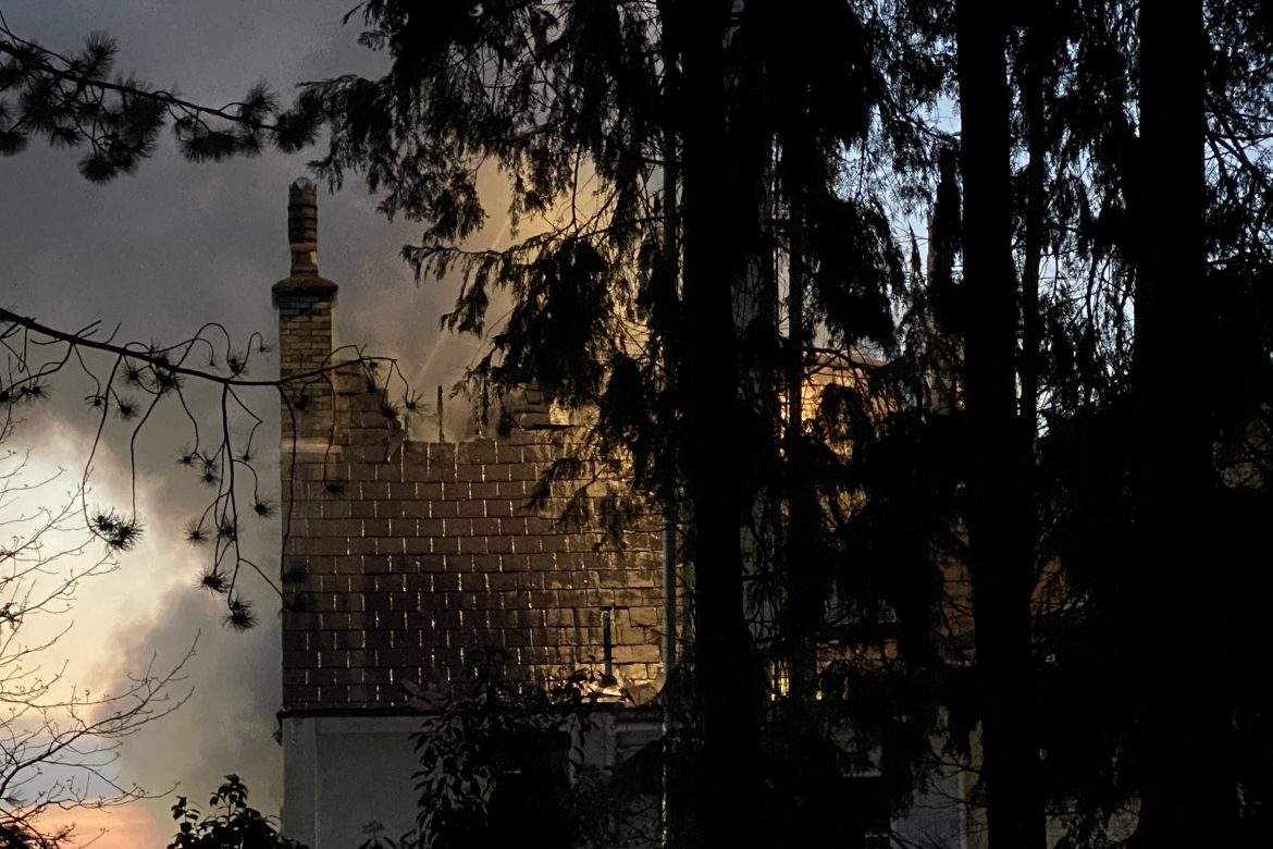 Fire crews attend large house fire in Alderley Edge So Counties