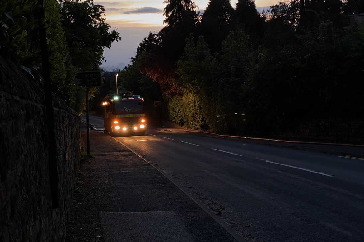 Fire crews attend large house fire in Alderley Edge So Counties